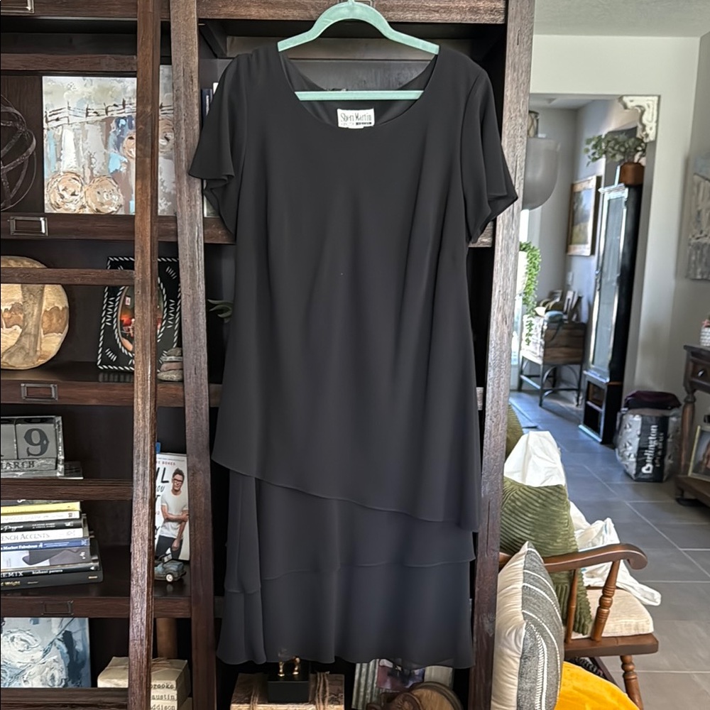 Elegant Black Layered Dress